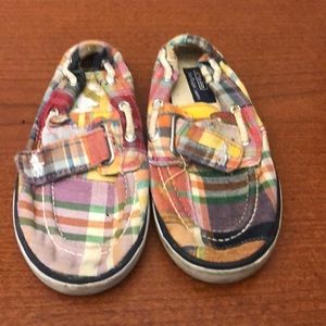 Polo Ralph Lauren Plaid Boat Shoe Size 9 Toddler